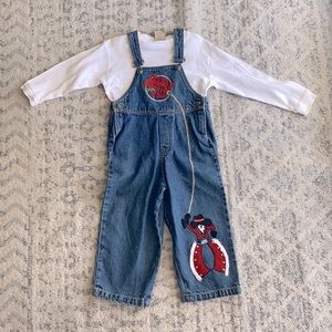 Merry Christmas Y’all! Go baby overalls